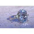 thumbnail image 3 of The Aubree: Lovely Aquamarine Ring set with Diamonds, 3 of 5