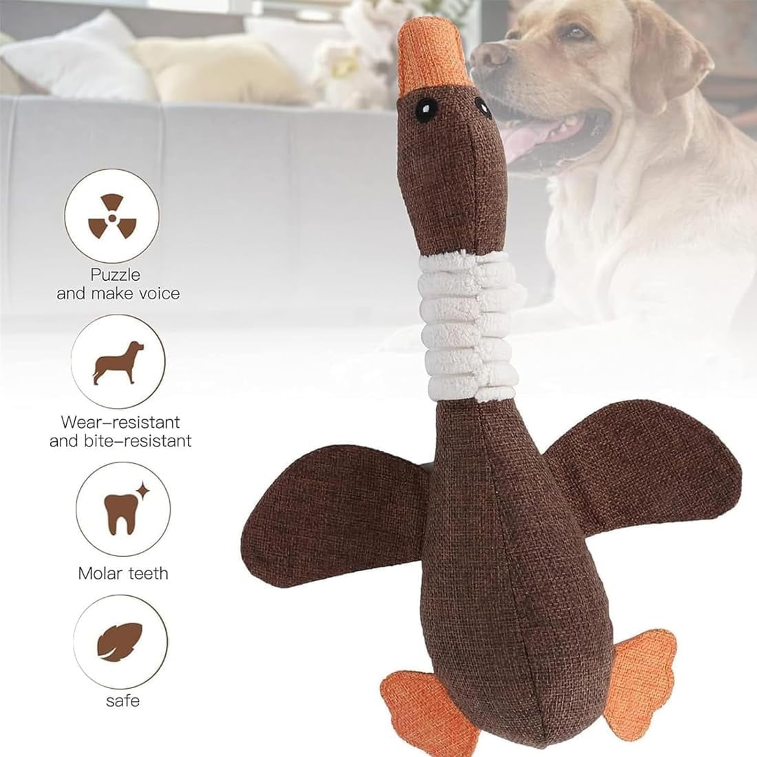 2026 NewRobust Duck for Chewers, Robustduck-Designed for Heavy Chewers, Indestructible Robust Duck Dog Toy, Long-Lasting Stitching for Large Medium Small Dogs (3pcs)