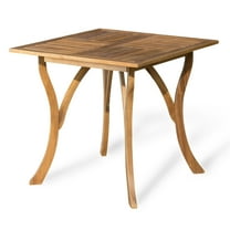 GDF Studio Izara Outdoor Acacia Wood Square Dining Table, Teak