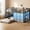 gray, variant on Low Bunk Bed Twin Over Twin with 9 Storage Drawers, Grey Metal Twin Bunk Bed With Storage
