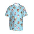 thumbnail image 2 of Daiia winter cow cute Hawaiian Shirt for Men Gentle Cotton Regular Short Sleeve Casual-3X-Large, 2 of 9
