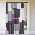 thumbnail image 3 of Geometric Shower Curtain Geometric Waterproof Shower Curtain Set Minimalism Shower Curtain Liner with 12 Hooks Machine Washable Modern Decorative Polyester Cloth Shower Curtains for Bathroom, 3 of 5