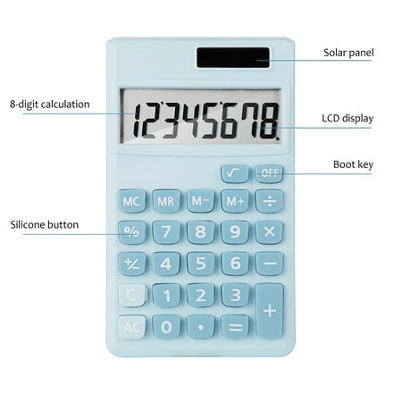 

8-digit Mini Calculator Solar Battery -power Desktop Calculator (Blue) Smart Home Products Homekit Smart Home Hub Mount Smart Home Products Smart Home Devices Garage Door Opener Smart Home Hub V3