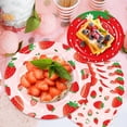 thumbnail image 4 of Strawberry Birthday Decorations, 75 Pcs Disposable Fruit Paper Plates and Napkins Tableware Set for Summer Sweet One 1st Baby Shower Berry First Strawberry Themed Party Supplies, Serves 25, 4 of 7