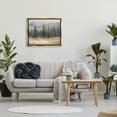 thumbnail image 3 of Abstract Blurred Pine Tree Forest Landscape Gold Floating Frame Canvas Art, 31 x 25, 3 of 8
