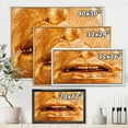 thumbnail image 4 of Designart 'Close Up Of Female Lips With Bright Golden Makeup' Modern Framed Canvas Wall Art Print, 4 of 5
