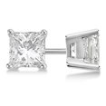 thumbnail image 1 of 0.50ct. Princess Diamond Stud Earrings Platinum (G-H, VS2-SI1), 1 of 3