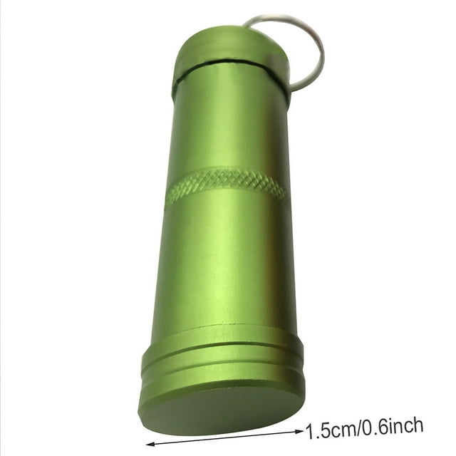 Pastillero Portátil NikouMX Aluminio Impermeable Llavero Instalación Sin Esfuerzo