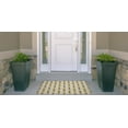 thumbnail image 2 of Linon Outdoor Washable Area Rug Collection, Ivory and Yellow, 2' x 3', 2 of 7