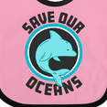 thumbnail image 4 of Inktastic Save our Oceans with Dolphin Boys or Girls Baby Bib, 4 of 4