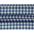 thumbnail image 4 of oneOone Velvet Medium Blue Fabric Check Check Dress Material Fabric Print Fabric By The Meter 58 Inch Wide, 4 of 5