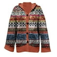 thumbnail image 4 of Cardigan Women Cozy Knitted Hooded With Pockets Casual Style Sweater Jacket Work Cardians, 4 of 4