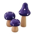 thumbnail image 2 of CSCHome 3 PCS Mushroom Decor Small Large Wooden Mushroom Party Decor with Spots Mushroom Decor, 2 of 5
