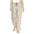 thumbnail image 1 of Fotbe Milk Tea Pantalones de Pijama para Mujer, Pantalones de Dormir, Pantalones Pj con Cordón y Bolsillos-3X-Large, 1 of 6