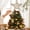 B, variant on Silver Iron Luminous Five-pointed Star Christmas Tree Topper, Pre-lit Tree Top Star Pendant, Christmas Tree Top Ornament for Artificial & Real Christmas Tree Holiday Decoration