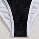 thumbnail image 5 of Trajes de baño de una pieza para mujer, conjuntos de bikini de un solo hombro sin espalda y sin hebillas con bloques de color a la moda para mujer, traje de baño para mujer, 5 of 7