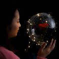 thumbnail image 2 of Luminous LED Decorative Balloon Transparent Rose Balloons rose balloon wedding LED Wedding Birthday Party Decorations, 2 of 7