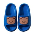 thumbnail image 3 of Kogui Kids Cloud Slides Girls Boys Slip On Slide Slippers Comfort Non-Slip Thick Sole Slippers Summer Shower Shoes Pool Beach Water Shoes (Blue,13), 3 of 7
