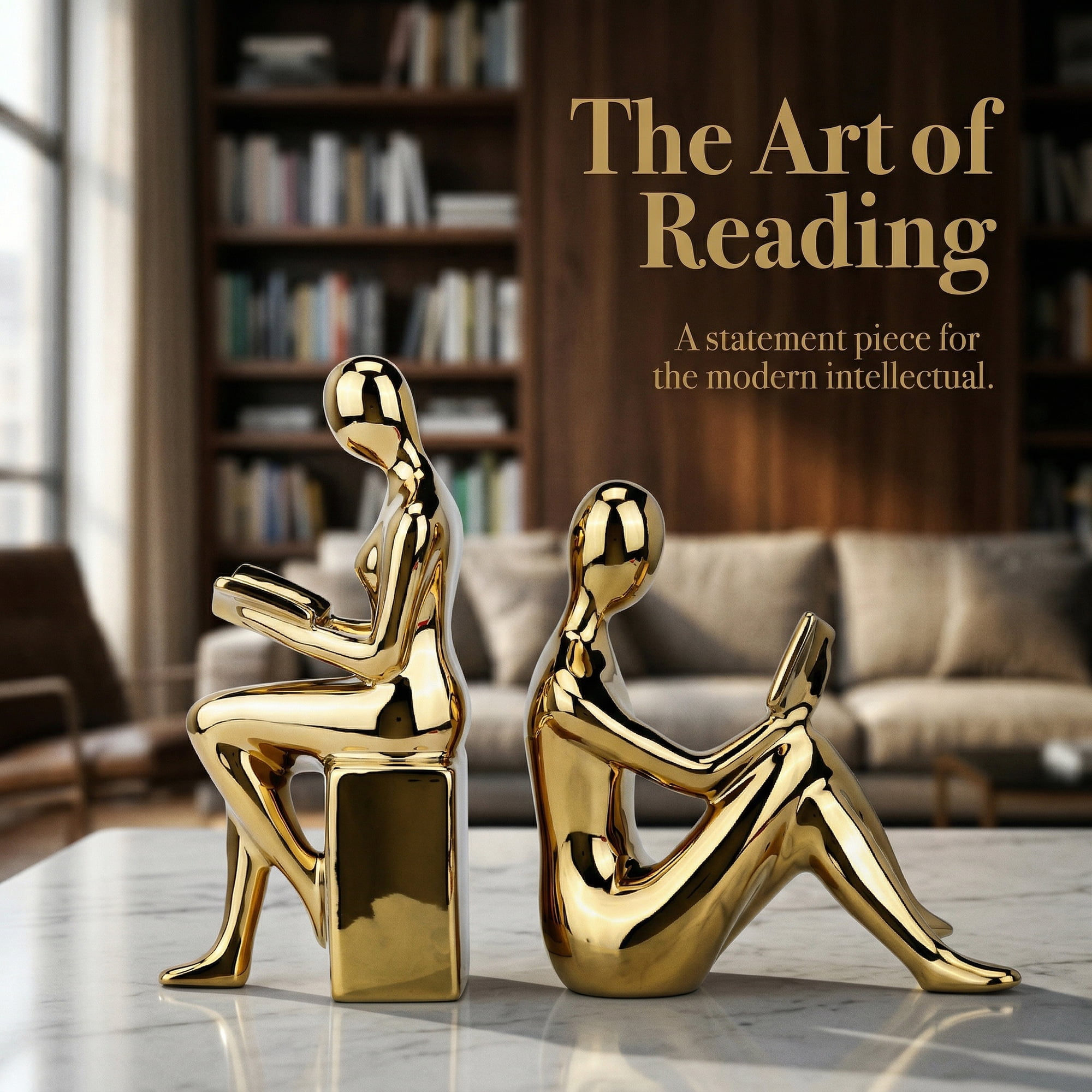 Unique Bargains Expandable Metal Bookends with Compartments Home 2 Pcs Gold