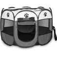 thumbnail image 1 of HAHDAXIA Pet Playpen, Foldable Dog Playpens, Portable Exercise Kennel Tent for Puppies/Dogs/Cats/Rabbits, Dog Play Tent with Removable Mesh Shade Cover for Travel Indoor Outdoor Using(Small), 1 of 7