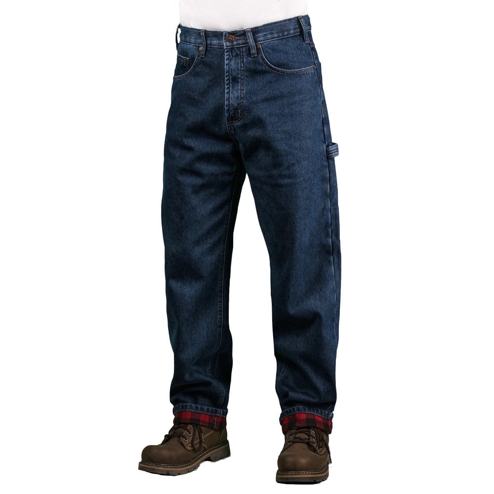 Outback Rider - Outback Rider Men's Flannel Lined Carpenter Jeans (Dark Wash, 34X32) - Walmart