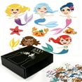 thumbnail image 3 of Ambesonne Underwater Jigsaw Puzzle, Mermaids Sea Friends, Heirloom-Quality Fun Activity for Family Durable Cardboard, 1000 pcs, Multicolor, 3 of 6