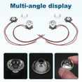 thumbnail image 4 of Uxcell 120 Degree 20mm High Power LED Lens, 20 Pcs LED Reflector Collimator Acrylic Optical PMMA Smooth Surface Lenses Focusing LED Lens for 1W LED Light Lamp Bulb Spotlight Panel, Clear, 4 of 6