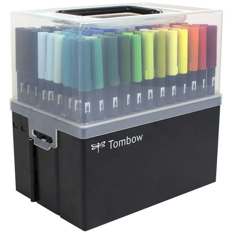 Tombow Dual Brush Marker Set with Case 108pc