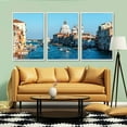 thumbnail image 3 of IDEA4WALL 3 Piece Framed Canvas Wall Art for Living Room, Bedroom Italy City Landscape Canvas Prints for Modern Home Decoration Ready to Hang, 3 of 4