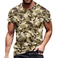 thumbnail image 6 of Men'S Camouflage T-Shirt Sports Fitness Short Sleeve Military Camo Crewneck Vintage Shirt,Brown 6XL, 6 of 6