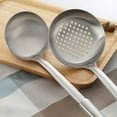 thumbnail image 5 of Mirdinner 2-Pcs Kitchen Utensil Set, Ladle and Slotted Spoon, Soup Ladle and Strainer, Stainless Steel Cooking Utensils, Wok Utensils for Home and Restaurant, Dishwasher Safe, 5 of 7