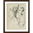 thumbnail image 2 of Art.com Horse in Bridle Sketch I Art Print by Jennifer Parker, Brown Frame Wall Art, 32" x 40", 2 of 5