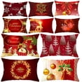 thumbnail image 2 of Christmas Throw Pillow Case Cushion Cover Tree Snowflake Sofa Bed Pillowcase,12x20inch, 2 of 4