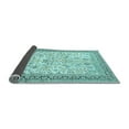 thumbnail image 2 of Ahgly Company Indoor Square Persian Light Blue Traditional Area Rugs, 7' Square, 2 of 4
