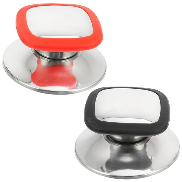 2 pomos de tapa de olla premium, prácticos y prácticos para utensilios de cocina.