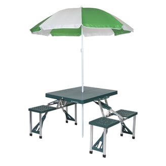 Coleman Pack-Away Portable Camping 4 Person Mosaic Picnic Table