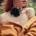 thumbnail image 3 of Gargantilla con Flores jinwen Collar con Flores Negro, 3 of 8