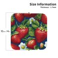 thumbnail image 3 of Bingfone Vintage Strawberry2 Leather Drinks Coasters With Set Of 6,Suitable For Home Kitchen,Coffee Cup Coasters Home Gift, 3 of 9