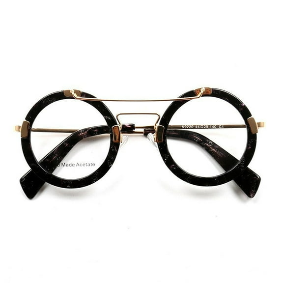 Unisex Eyeglasses Frames Vintage Round Glasses Thick Round Rim Acetate Eyeglasses