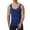 Blue, variant on Workout Tank Tops Men Body Shaper Seamless Tummy Control Compression Sleeveless Shirt Athletic Running Gym Tanks