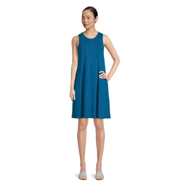 Time and Tru Women's Sleeveless Knit Dress - Walmart Business Supplies