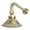 Polished Brass, variant on Kingston Brass P10PBCK Victorian Brass Showerhead with 12" Shower Arm Combo, Polished Brass