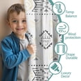 thumbnail image 3 of Blackout Kids Curtains,Boho Bohemia Geometric Line Art Childrens Insulated Curtains Set Of 2,Bedroom Essentials,Toddler Room Decor 42"x54"(106x137cm), 3 of 4