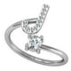 thumbnail image 4 of Guardurnaity Anillo abierto con letras mayúsculas de cobre, anillos ajustables portátiles para interiores y exteriores, compras de oficina, maquillaje j 10piezas, 4 of 6