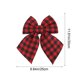 thumbnail image 3 of Christmas Tree Bow Decoration, Large Checkered Plaid Ribbon Pendant for Holiday Party Wedding Gift Wrapping, Festive Xmas Home Decor, Window Mantel Fireplace Ornament, Seasonal Celebration, 3 of 7