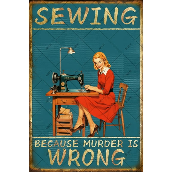 Noete Funny Metal Sign Primitive Decor Vintage 8x12 Inch Tin Sign for Home, Office, Classroom, Kids Room & Wall Art Rustic Holiday Decoration