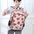 thumbnail image 6 of FORMRS Unisex School Backpack 17" Student Travel Bag with Laptop Compartment, Cherries Pattern, 6 of 7