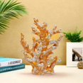 thumbnail image 4 of Escultura Etlemonde con decoración naranja de resina de arrecife de coral, 4 of 7