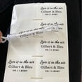 thumbnail image 2 of Etiqueta rectangular personalizada, pegatina de boda, transparente, con logotipo personalizado, nombre personalizado y etiqueta de vela, 100, 2 of 4