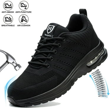 Nasogetch Steel Toe Shoes for Men Women Lightweight Comfortable Work Shoes Non-slip Safety Sneakers